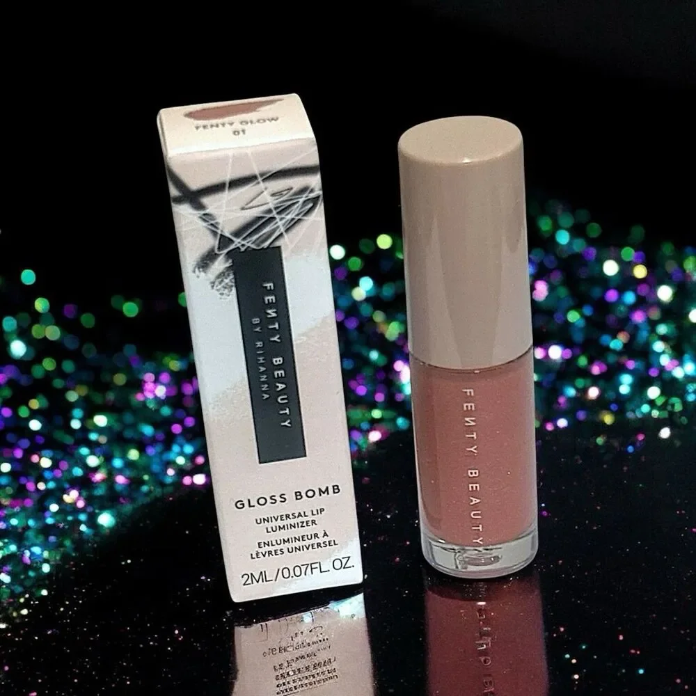 FENTY BEAUTY Gloss Bomb Universal Lip Luminizer in FENTY Glow .07 Oz New In Box